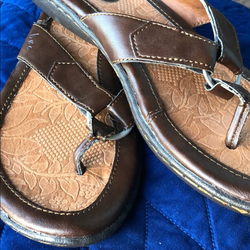 Brown BOC sandals, never worn, size 8
